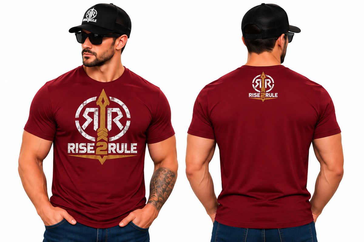 Rise2Rule Men's Tee — Cardinal