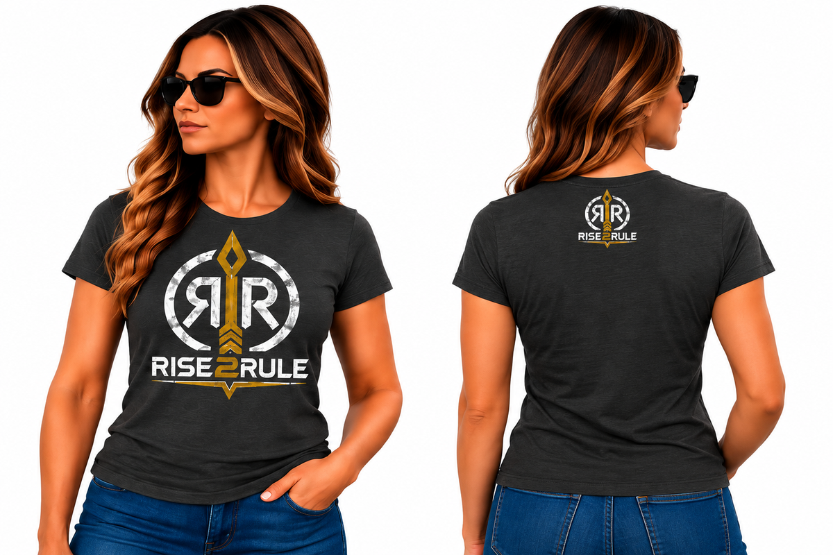 Rise2Rule Women's Tee — Charcoal